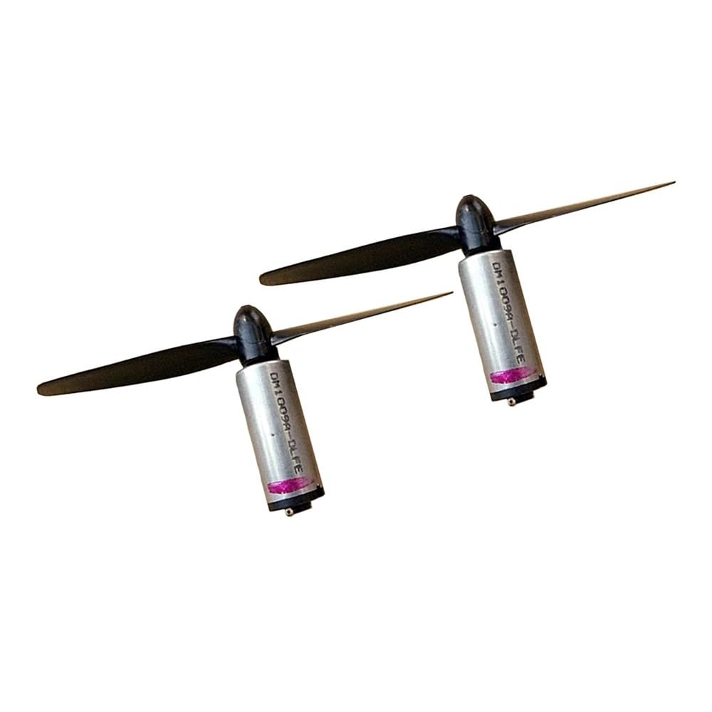 2 juegos de arranque electrónico M50 3-6V CC 15000RPM DC Arrancador electrónico con hélice negra CW CCW modelo avión helicóptero ventilador DIY kits