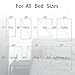 Bozenu Bed Sheet Straps/Fitted Sheet Holders for Corners - Keep Your Bed Sheets Firm & Tight with Premium Bed Scrunchies, Sheet Clips Black-2Pack