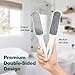 Probelle Double Sided Multidirectional Nickel Foot File Callus Remover - Immediately Reduces calluses and Corns to Powder for Instant Results, Safe Tool (White)
