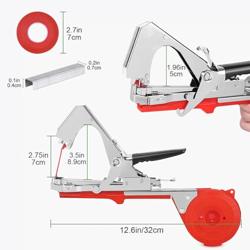 Máquina manual para atar plantas con 10000 grapas y cintas miniatura 3