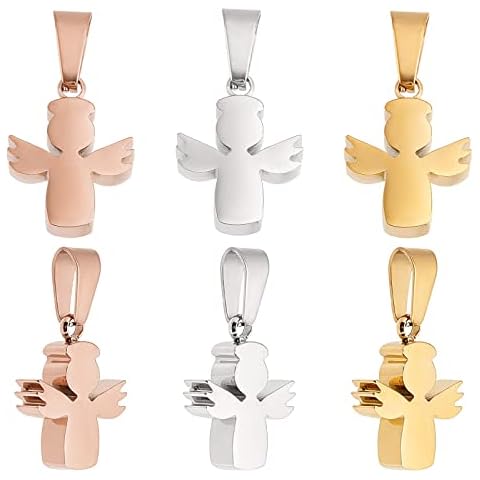 DICOSMETIC Colgante Ángel Acero Inoxidable 3 Colores Cover