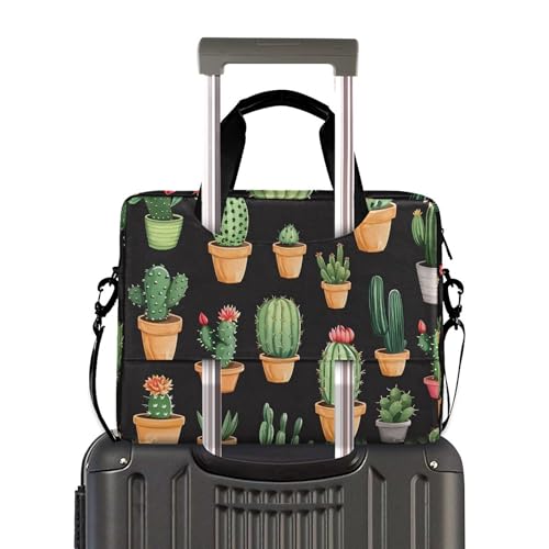 Maletín para portátil ALAZA con estampado de cactus miniatura 3