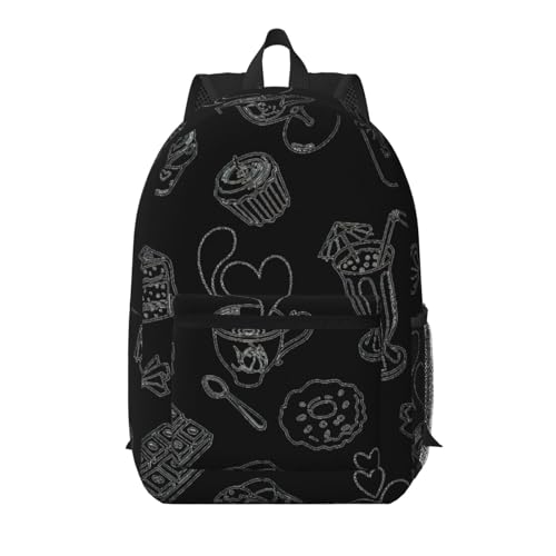 Sac à dos de voyage 43,2 cm avec grande poche motif thé noir