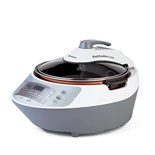 Ariete Olla a presión multifunción 2945 Multicooker Twist con cuchilla batidora, pantalla LCD, 30 programas predefinidos, recipiente de 5 l, libro de recetas (francés no garantizado), blanco/gris