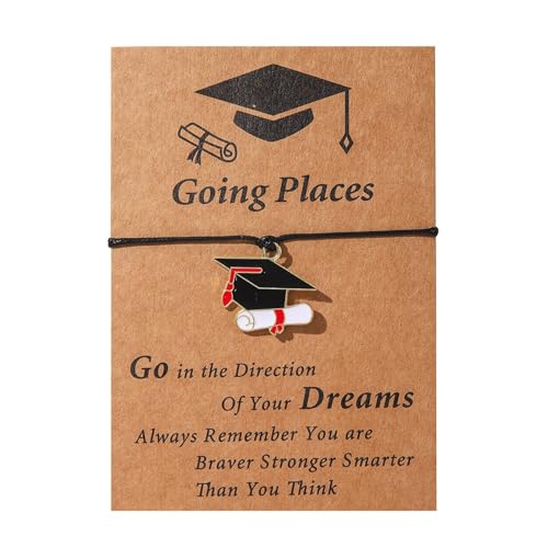 Genérico Pulseras Negro Natural Anillos Graduación Pulsera Para Him/her Pulseras Para Mujeres Hombres, 2024 Doctor High School Inspirational For Classmates Mm Preciosas Pulsera Clásica, talla única