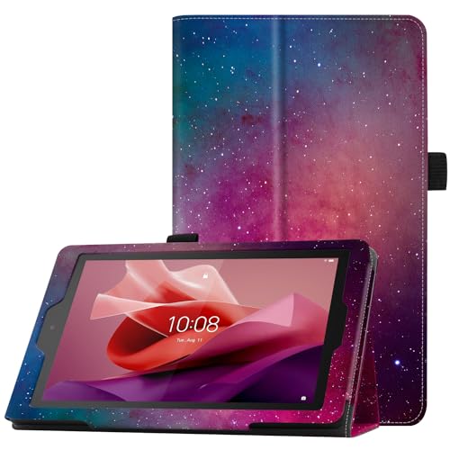 Famavala Folio Case Cover Compatible with 7-inch Tablet, Lightweight and Slim, not fit for LG S7 2019 Release Tablet (Red Starry)