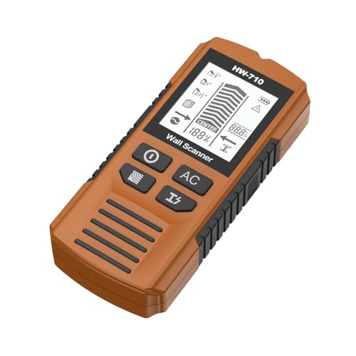 de détection de métaux portable – Écran LCD portable et détecteur de métaux audio | Détecteurs de goujons de fils | Outil de recherche de goujons | Scanner de sécurité haute sensibilité pour