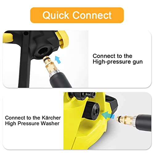 Miniatura 3 de Drrobor 8m Manguera De Repuesto Para Kärcher K5 K2 K3 K4 K6 K7 Hidrolimpiadoras, Manguera De Alta Presión Con Sistema De Conexión Rápida Click, 2.641-721.0
