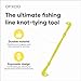 OFXDD Loop Tyer - Hook Loop Tyer for Fishing - Plastic Fishing Line Knot Tying Tool, Yellow, 3 Pcs