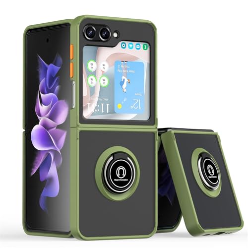Coque Samsung Z Flip 4 antichoc mince avec support d'anneau d'armure