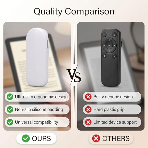 Volteador de páginas con control remoto Bluetooth sensible y batería recargable para ereader 4