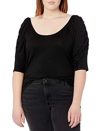 KENDALL + KYLIE Women's Puff Sleeve Knit Top,...