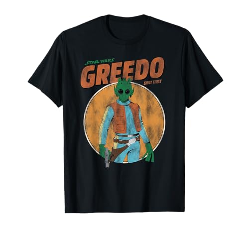 Star Wars Greedo Shot First t-shirt vintage pour vos soirees cinema