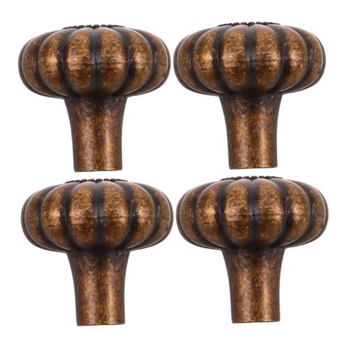 Happyyami 4個 ヴィンテージ ドレッサー 取っ手 古い 引き出し 取っ手 アンティーク キャビネット ノブ アンティーク 引き出し キャビネ