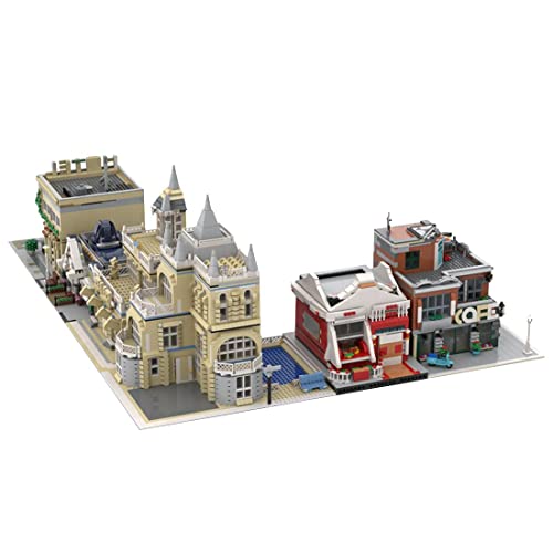Bausteine Haus, Bausteine Architektur Modell, Modulares Haus Bausteine Modell, MOC-74911 Custom Alternative Modular Road… – Bild 4