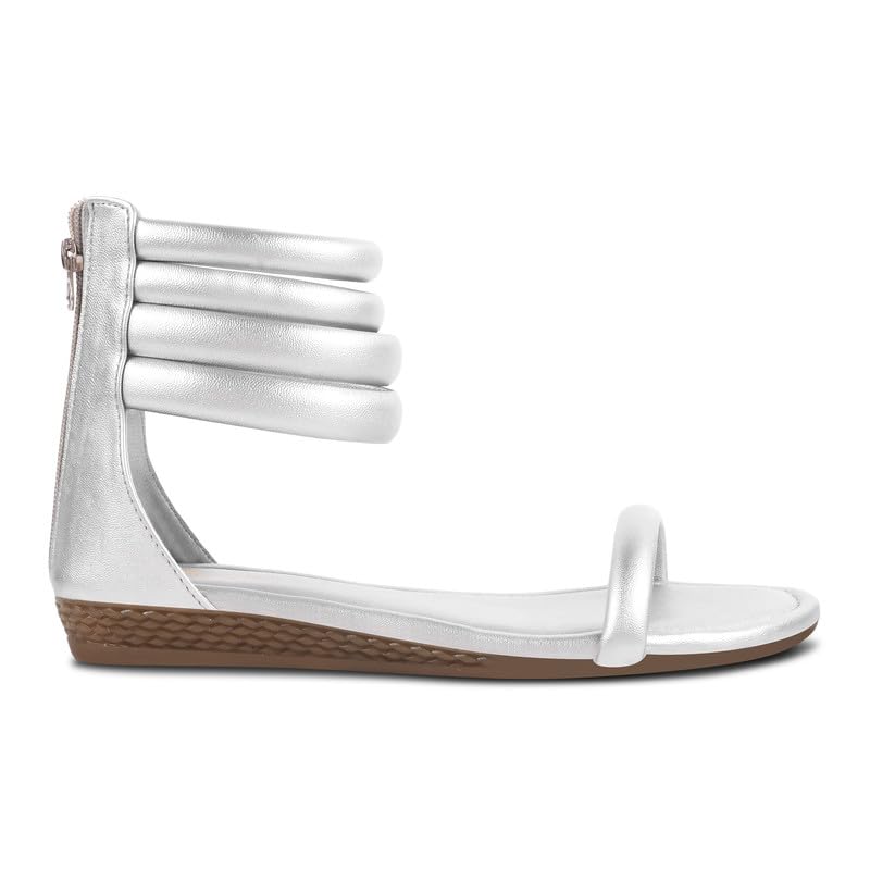 Image of Padchin Women Flat Sandals Comfortable Gladiator flatform Stappy Heel ladies footwear