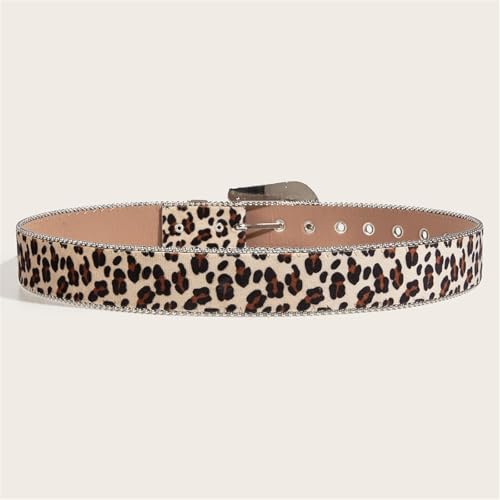 Girl Jeweled Waistband Leopards Print Buckle Belt For Jeans Dress Nightclub Girls Modern Jeweled Waistband4