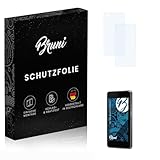 Bruni Schutzfolie kompatibel mit Sony Xperia Z1 Compact Folie, glasklare Bildschirmschutzfolie (2er Set)