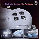 EasySMX X20 Wireless PC Controller with Mech Buttons, 2-Stage Hall Effect Stick, 1000Hz Polling Rate,6-Axis Gyro on Multi-Platform,RGB, Gaming Controller for PC/Switch/Steam/Android