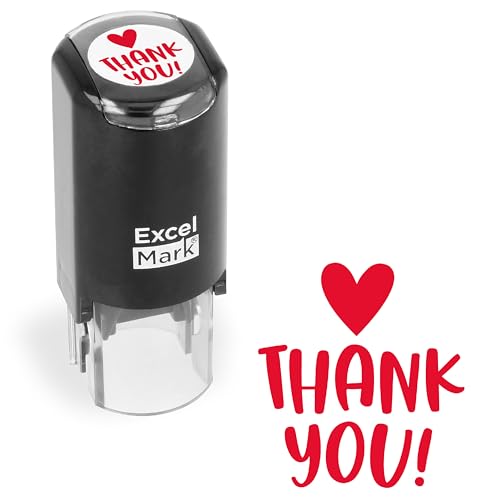 ExcelMark Self-Inking Service Stamp - Ideal for Service Work (Thank You)
