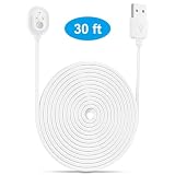 Sxhlseller Cavo di Alimentazione Magnetico Arlo Ultra 4K UHD per la Ricarica Giornaliera Cavo Bianco da 6 M/9 M (9M)