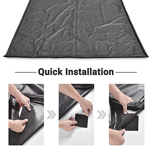 Yescom 33GFM003-16FT-06 Containment Mat (7'9"X16') Non-Slip Garage Floor Mat Heavy Duty Waterproof For Cars Suv Protection From Snow Rain And Mud Oil thumb #7