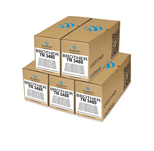 Toner TN3480 noir compatible Brother DCP L6600 HL L6300 MFC L5750 duston 5X