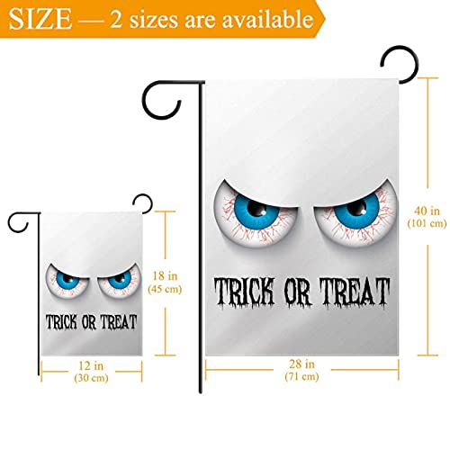 Drapeau de jardin Halloween durable en polyester à motif double face - 3