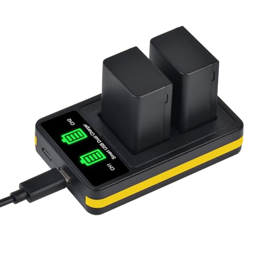 PowerTrust DMW-BMB9 DMW-BMB9E Akku mit Ladegerät für Panasonic Lumix DC-FZ82 DC-FZ80 DMC-FZ72 DMC-FZ45 DMC-FZ48 DMC-FZ62 DMC-FZ100 DMC-FZ150