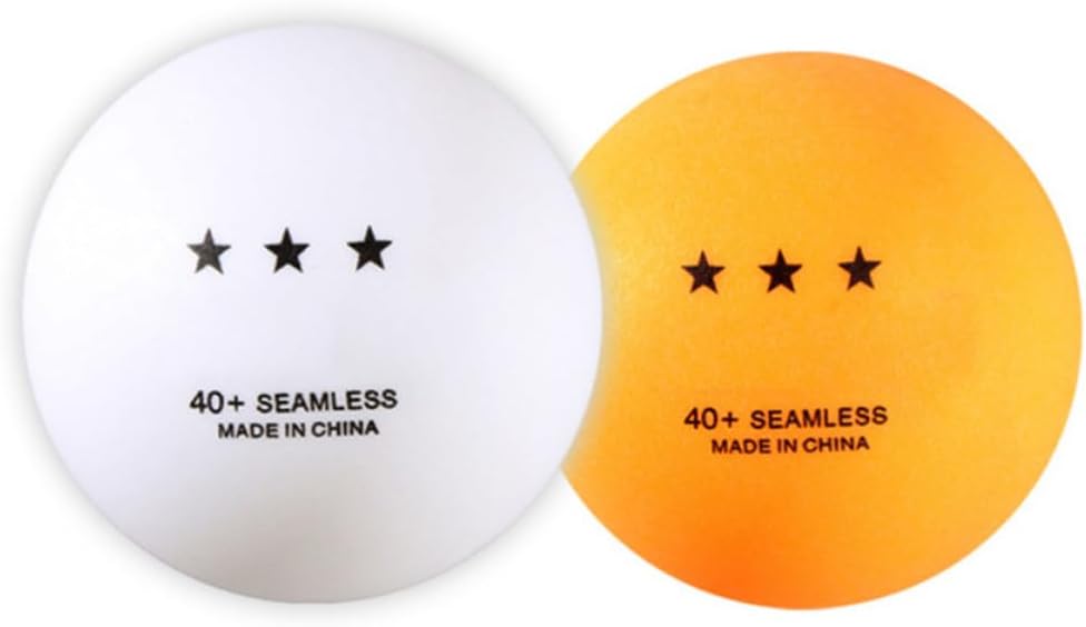 VOSAREA 50 Pcs Table Tennis Balls Made of Sturdy Abs Material Increased Control and Consistent Bounce for Practice and Gym Use by Amateur and Professional Players