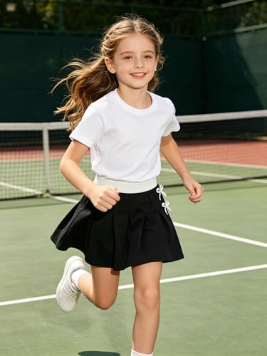 Image of Girls Pleated Skirts Cute Summer Graphic Casual Mini Tennis Skirts