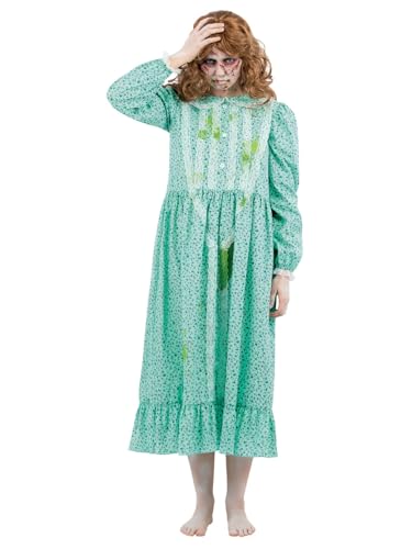 Costume d'exorciste Regan femme vert pour soirée horreur et Halloween