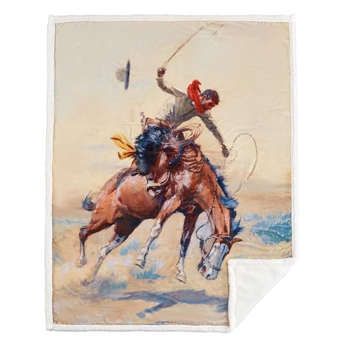 Image of Paseo Road Indigo Hill by HiEnd Accents Buster 54x68 Cream Throw Blanket