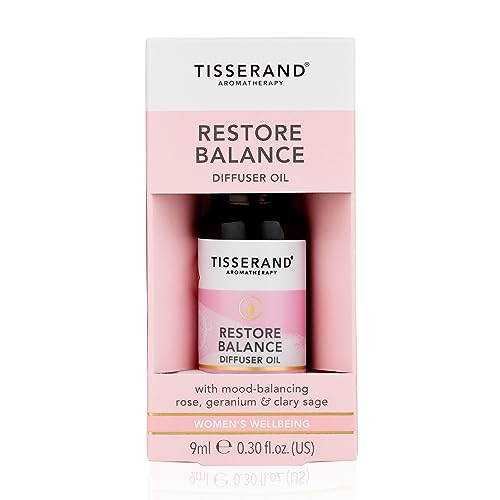 Tisserand Aromatherapy Restore Balance Diffuser Oil Perimenopause, Menopause and Menstruation Support for Women Rose, Clary Sage and Geranium 100 Percent Natural Essential Oils - 9ml - Image 3