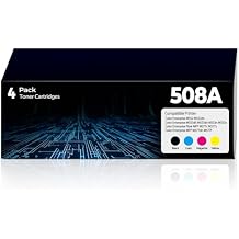 508A Black Toner Cartridges 4 Pack Replacement M553 m577f for HP 508A 508X HP508A Color Laser Jet Enterprise M553 M577f M577z M553dn M553dh M553dn M553n M553x MFP M577c M577dn Toner Cartridge CF360A