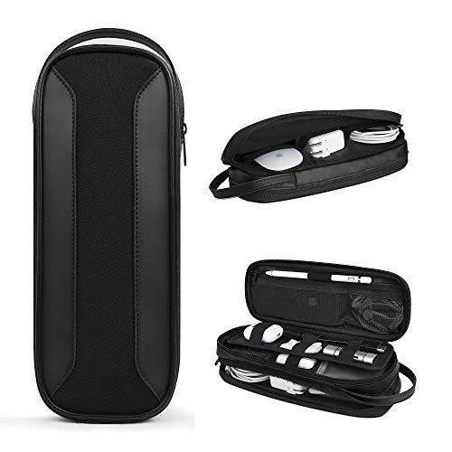 Electronic Accessories Organizer for Men, EVA Dual Compartment Travel Cable Organizer Bag Carrying
