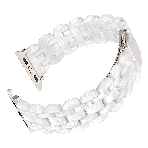 Vamyzji Compatible with Apple Watch Strap 49mm 46mm 45mm 44mm 42mm(S3 2 1),Light Waterproof Fashion Resin Sport iWatch Strap for Apple Watch Series 11 10 9 8 7 6 5 4 3 2 1 iWatch SE Ultra 3 2 1 - Image 2