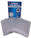 IMPROVED! Powerful Clothes Moth Trap 6-Pack with Premium Pheromone Attractant Formula Natural Odor-Free Non -Toxic with No Insecticides Clothes Saver Best Solution for Closet.