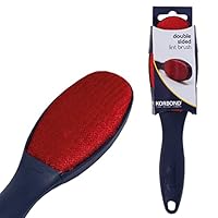 Korbond Fusselbürste - Doppelseitige Veloursbürste zum Entfernen von Flusen und Haaren - Entfernt Tierhaare und Flusen von Kleidung und Möbeln, Blau