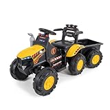 Trator Elétrico Infantil Com Caçamba Escavadeira Brinquedo Conect Brinq Luzes, Som Recarregável Para Crianças Diversão Ao Ar Livre