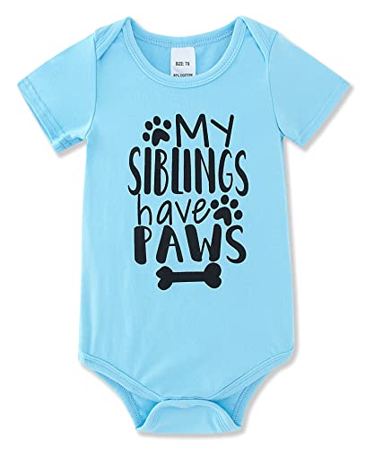Image of Funnycokid Baby Boys Girls Bodysuit Funny Newborn Romper Short Sleeve Infant Neutral Outfits Jumpsuit 0-12 Months