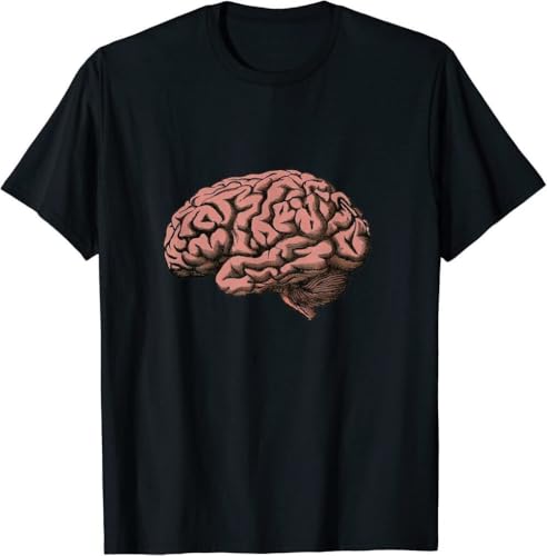 UCZTIKKZ Brain Human Thinking Men T-Shirt Black L