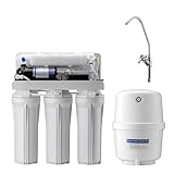 Naturewater Impianto osmosi inversa, filtrazione a 5 stadi 180 l/giorno, con pompa e serbatoio