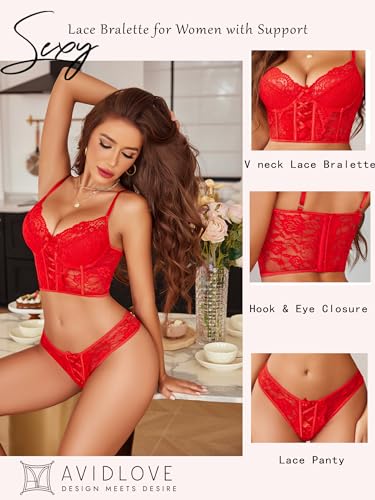 Image of Avidlove Sexy Lace Lingerie Set Lingerie for Women