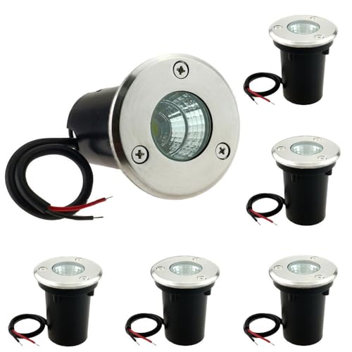ZSGoes 6 Pack 3W Cool White LED Well In Ground