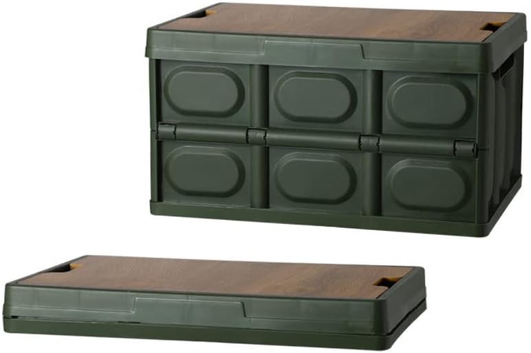 STRUNT Outdoor storage box, car trunk organizing box, car folding thickened storage box, plastic toy storage box 28LplusDrybag39*27 * 21cm Armygreen