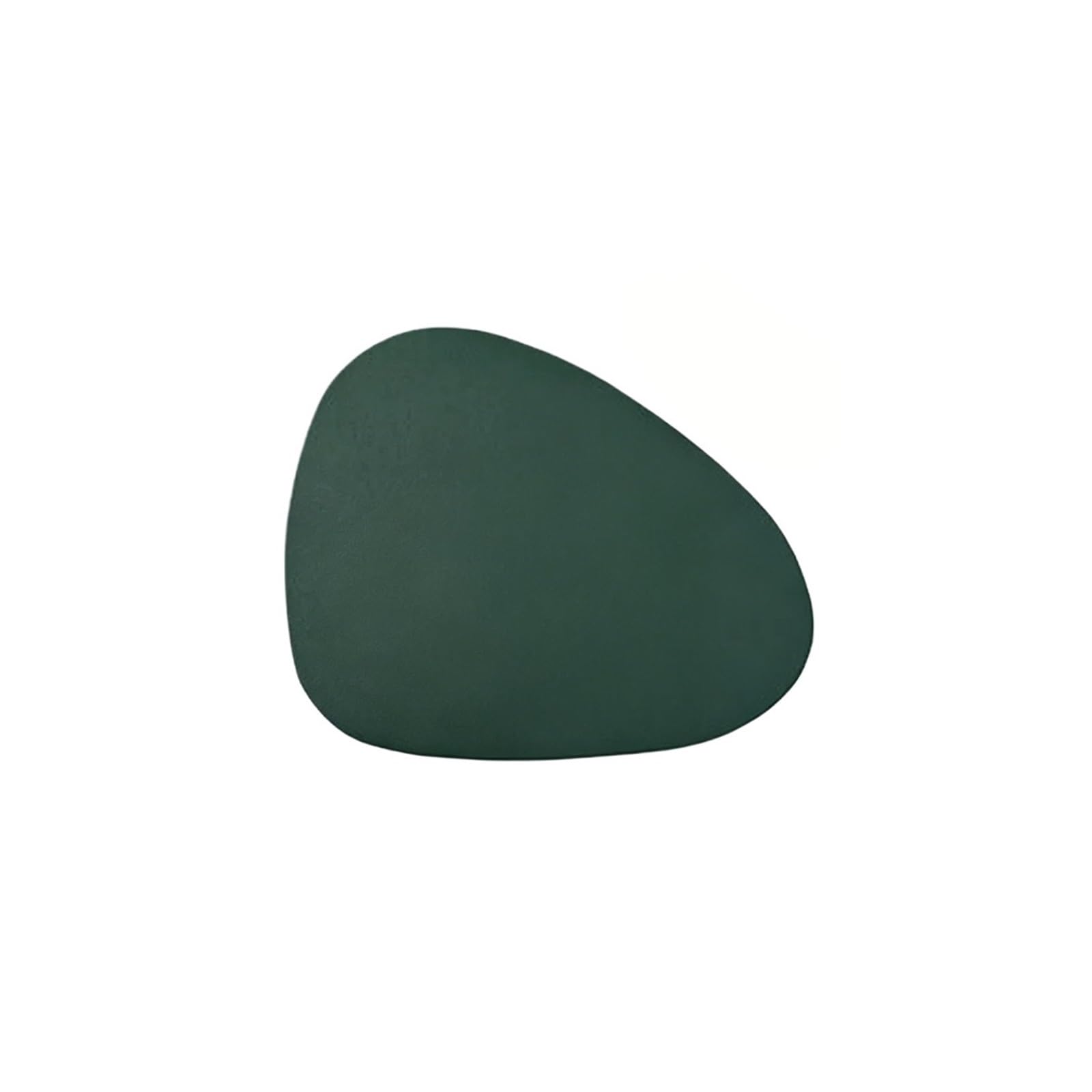 Tapis de table en cuir napperon imperméable pour cuisine et table basse vert foncé