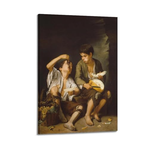 Toile Murillo Enfants au melon pour créer une ambiance chaleureuse et artistique dans le salon