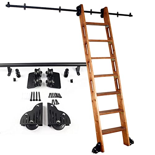 Kit de puerta corredera para biblioteca rodante para el hogar, loft interior, con ruedas de rodillo de suelo, tamaño de 500 cm