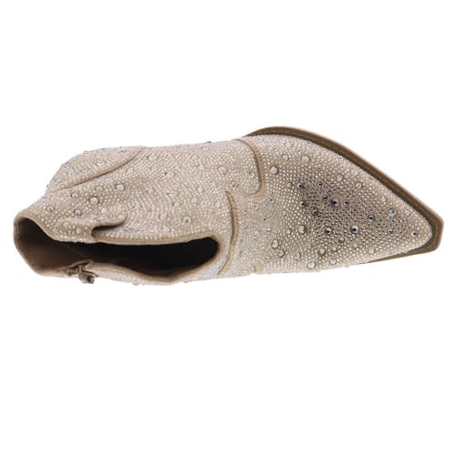 Very G Women’s Austin Western-Style Boots - Fashionable Rhinestone Accent Cowboy Boots with Inside Zipper - 3 1/4” Inch Heel-Comfortable and Chic Women's Boots for Versatile Wardrobe Styling2